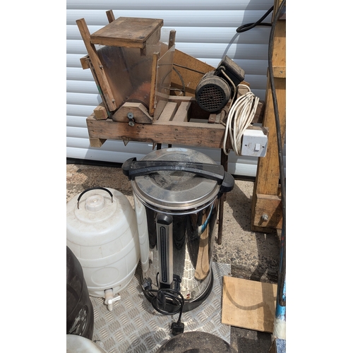 1800 - Complete Cider Making Kit Including - Presses, Chipper, Barrels, Buckets and more!