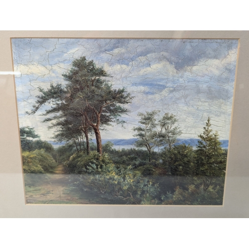 649 - An Original Oil Painting Of A Country Scene