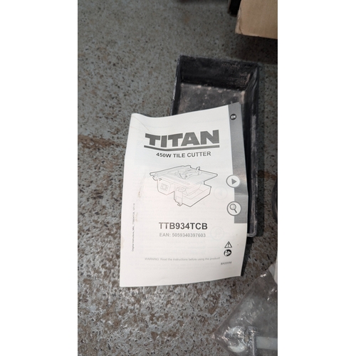 1350 - Titan Tile Cutter - Seen Working