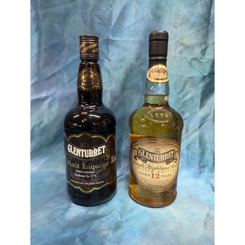 100 - A 1990's Bottle Of Glenturret 12 Year Whiskey And Malt Liqueur 75cl