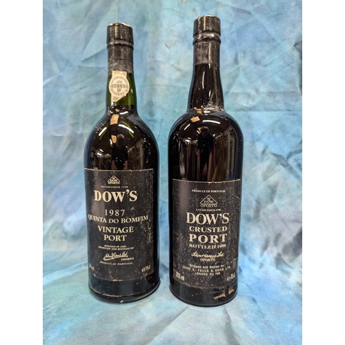 107 - A Bottle Of Dow's 1987 Vintage Port 75cl And Dow's Crusted Port 75cl