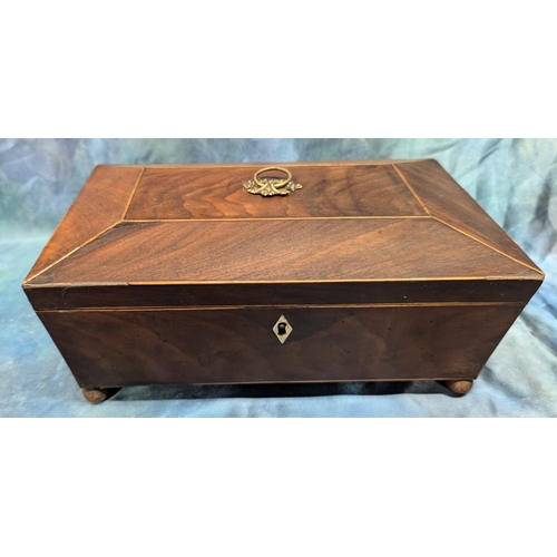 16 - A Victorian Sewing Box and Contents including Ration Book, 1946 Street Somerset 