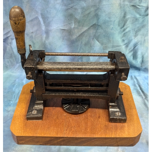 189 - An Antique ( Dixon and Sons) Leather Splitting Machine