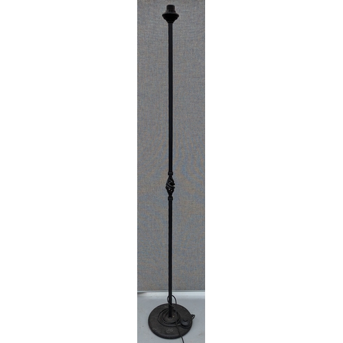 370 - A Pair Of Wrought Iron Effect Standard Lamps - 174cm Tall