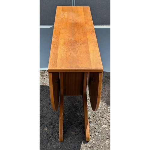 381 - Mid-Century Gate Leg Table - 73 x 32 (closed) 150 (open)  x 100cm