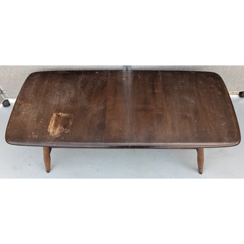 382 - Ercol Style Coffee 36 x 106 x 46cm