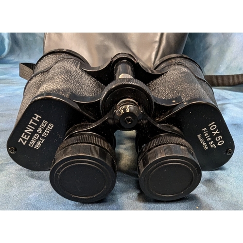 442 - A Pair Of Zenith 10 x 50 Field 5.5 Degree Binoculars