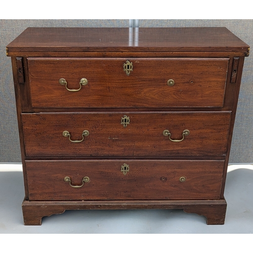 1813A - Georgian Flip Top 3 Drawer Chest