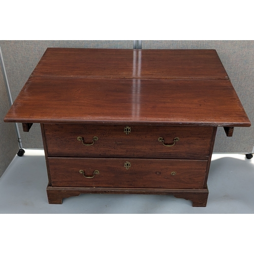 1813A - Georgian Flip Top 3 Drawer Chest