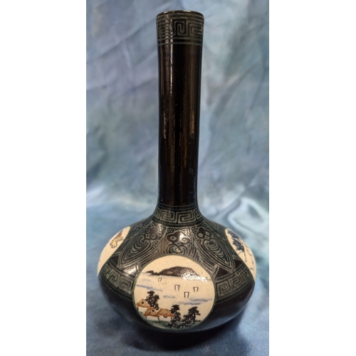 20 - A Japanese Satsuma Bottle Vase