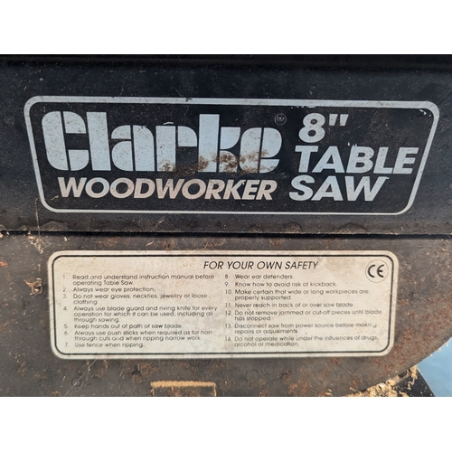 1776 - Clarke 8 Inch Woodwork Table Saw