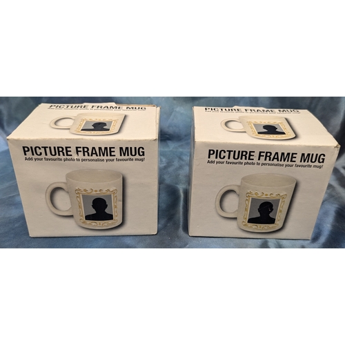 1196 - 2 Picture Frame Mugs