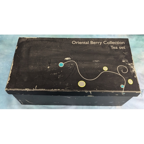 1801 - Boxed Oriental Berry Collection Tea Set