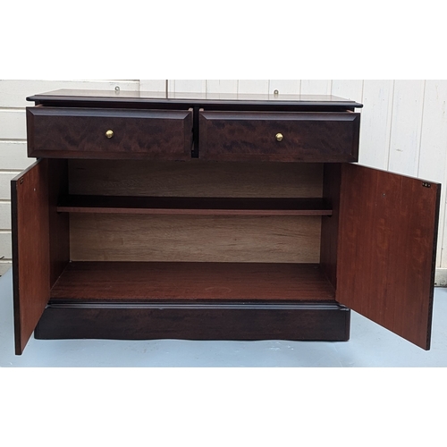 465 - Stag 2 Drawer, 2 Door Sideboard - 74 x 97 x 47cm