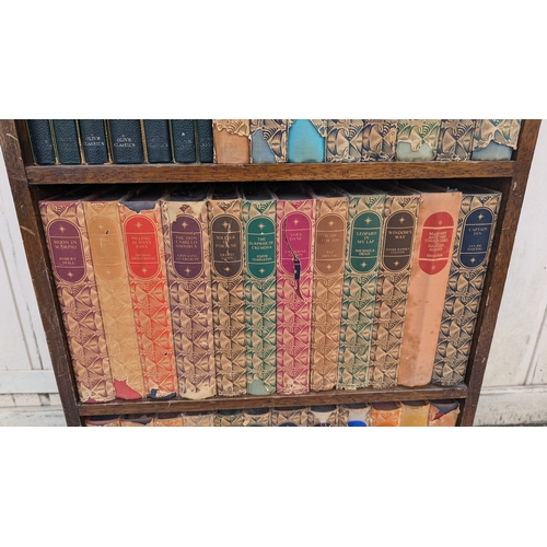 373 - Small Freestanding OR Wall Hanging Bookcase With Antique Books - 69 x 41 x 14cm