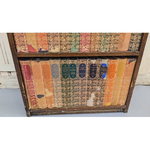 373 - Small Freestanding OR Wall Hanging Bookcase With Antique Books - 69 x 41 x 14cm