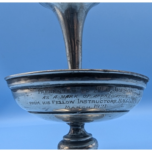 240B - A Hallmarked Silver Serkyem Enscribed 'Presented To Mr G Jepson As A Mark Of Appreciation From His F... 