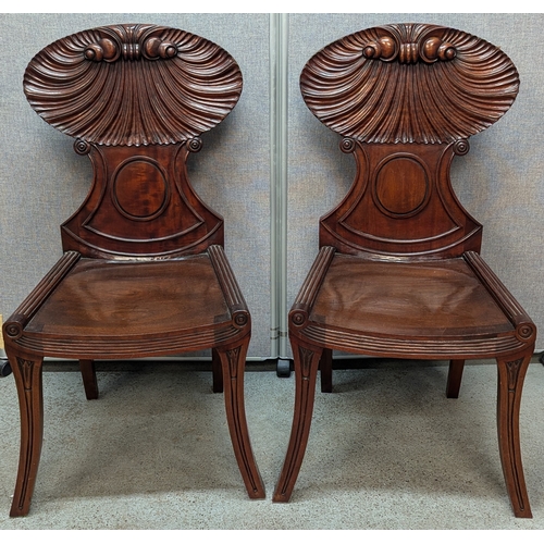 A Pair Of George III Style Salisbury Shell Chairs