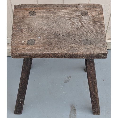 469 - Small Handmade Stool - 50 x 48cm