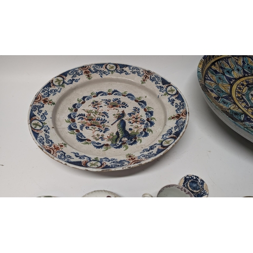 112 - A Collection of Antique Chinaware including 2 x Large Dishes ( with hairline cracks), Japanese Porce... 