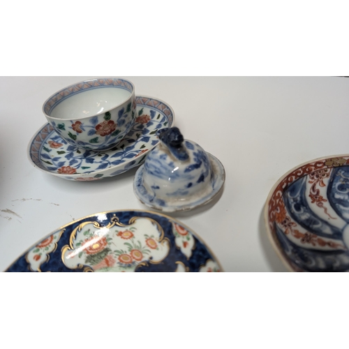 112 - A Collection of Antique Chinaware including 2 x Large Dishes ( with hairline cracks), Japanese Porce... 