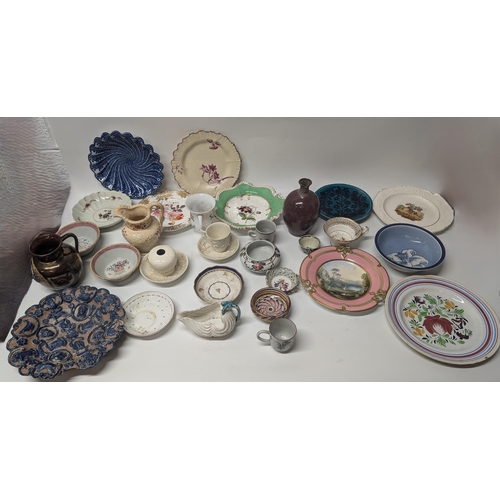 121 - A Selection of Antique China and Porcelain including Bowls, Plates and Jugs Circa 1800's and early 1... 