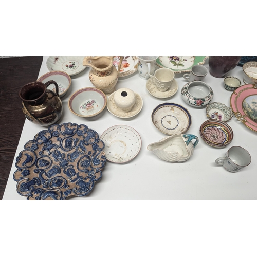 121 - A Selection of Antique China and Porcelain including Bowls, Plates and Jugs Circa 1800's and early 1... 