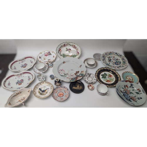 124 - A Selection of Antique China, Inc. Royal Worcester, Japanese, Aquilegia etc.