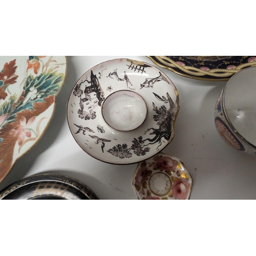 124 - A Selection of Antique China, Inc. Royal Worcester, Japanese, Aquilegia etc.