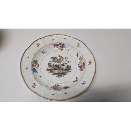 132 - A Selection of Antique Meissen  18th and 19th century inc. Plates, Bowls, Dishes, Cups etc. All Indi... 