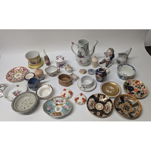 133 - A Selection of Antique China Circa 18th and 19th Century including pin dishes, rice pots, wine poure... 