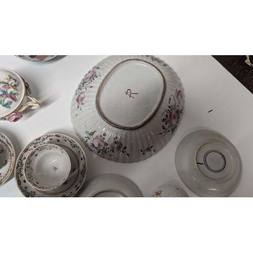 134 - A Quantity of Antique 1800's and 1900's China ware inc. Armorial Cups and Plates, Meissen etc. Prope... 