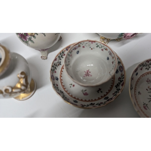 134 - A Quantity of Antique 1800's and 1900's China ware inc. Armorial Cups and Plates, Meissen etc. Prope... 