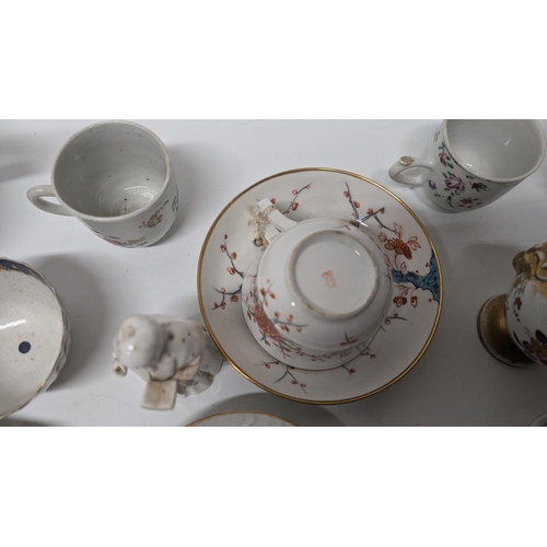 134 - A Quantity of Antique 1800's and 1900's China ware inc. Armorial Cups and Plates, Meissen etc. Prope... 