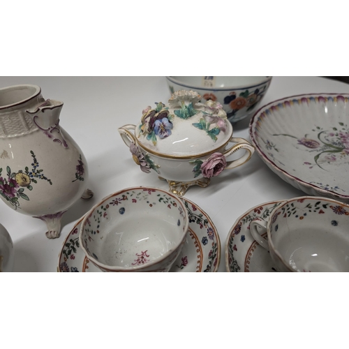 134 - A Quantity of Antique 1800's and 1900's China ware inc. Armorial Cups and Plates, Meissen etc. Prope... 