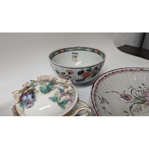 134 - A Quantity of Antique 1800's and 1900's China ware inc. Armorial Cups and Plates, Meissen etc. Prope... 