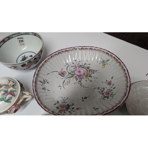 134 - A Quantity of Antique 1800's and 1900's China ware inc. Armorial Cups and Plates, Meissen etc. Prope... 