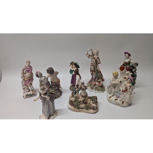 140 - Antique Figurines / Ornaments inc. 
- Early Derby Patch Period Diana Circa 1765
- Victorian Stafford... 