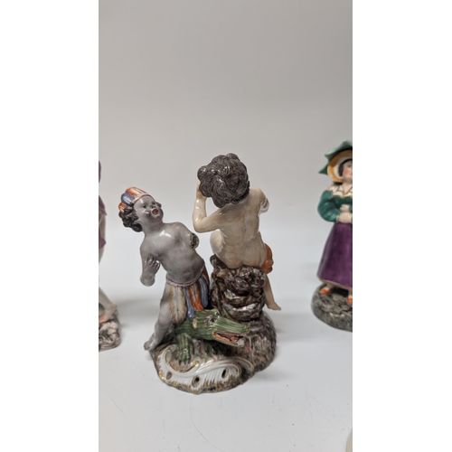 140 - Antique Figurines / Ornaments inc. 
- Early Derby Patch Period Diana Circa 1765
- Victorian Stafford... 