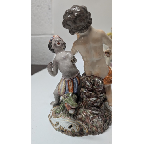 140 - Antique Figurines / Ornaments inc. 
- Early Derby Patch Period Diana Circa 1765
- Victorian Stafford... 