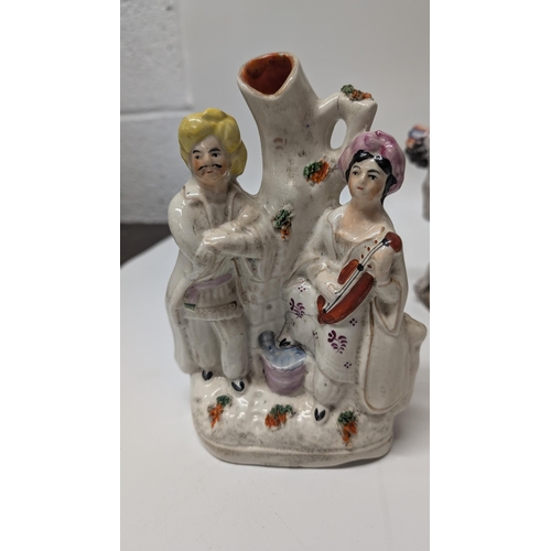 140 - Antique Figurines / Ornaments inc. 
- Early Derby Patch Period Diana Circa 1765
- Victorian Stafford... 