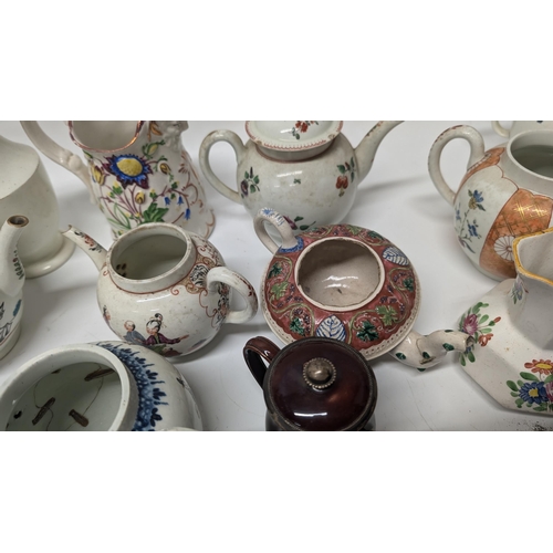 141 - A Selection of Antique Teapots, Jugs etc. Meissen, Winchester, Chinese and Japanese circa 1800's. Pr... 