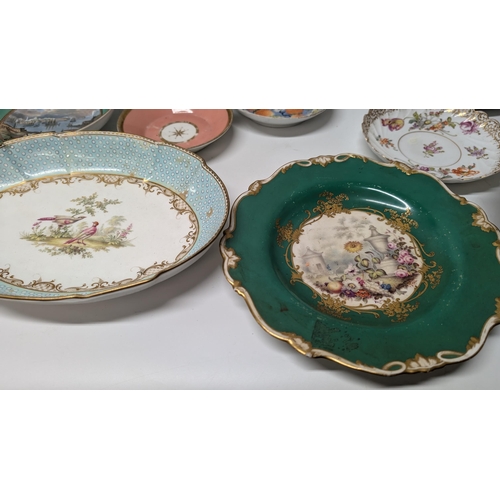 149 - A Selection of 18th and 19th Century China and Porcelain inc.  Majolica Cake Stand ( broken but all ... 