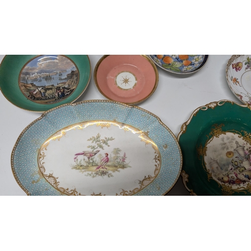 149 - A Selection of 18th and 19th Century China and Porcelain inc.  Majolica Cake Stand ( broken but all ... 