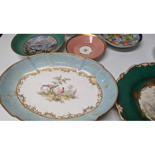 149 - A Selection of 18th and 19th Century China and Porcelain inc.  Majolica Cake Stand ( broken but all ... 