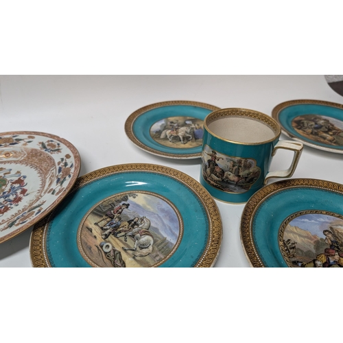 149 - A Selection of 18th and 19th Century China and Porcelain inc.  Majolica Cake Stand ( broken but all ... 