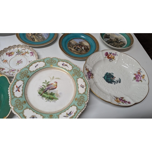 149 - A Selection of 18th and 19th Century China and Porcelain inc.  Majolica Cake Stand ( broken but all ... 