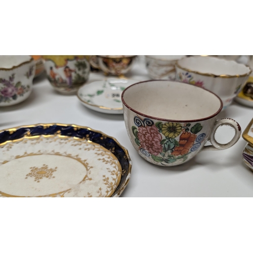 156 - A Selection of Antique China Inc . Davenport, Meissen, Spode. Cups, Plates, Bowls and More - Propert... 