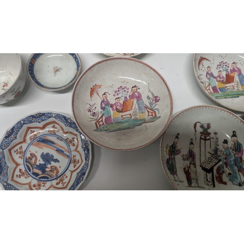 157 - A Quantity of Antique Chinese and Japanese Exportware inc. Dishes, Plates, Bowls, circa 1765 Worcest... 