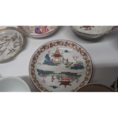 157 - A Quantity of Antique Chinese and Japanese Exportware inc. Dishes, Plates, Bowls, circa 1765 Worcest... 